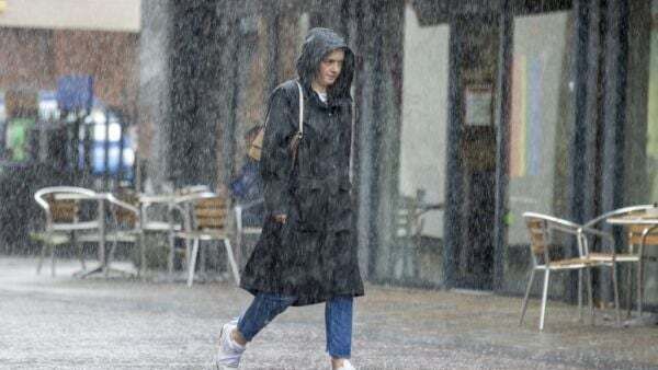 Saturday rain warning for three southern counties