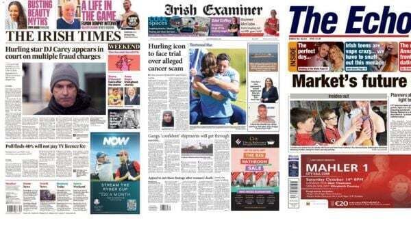 What the papers say: Saturday's front pages