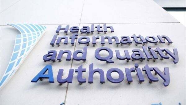 Number of emergency departments failing to meet national standards