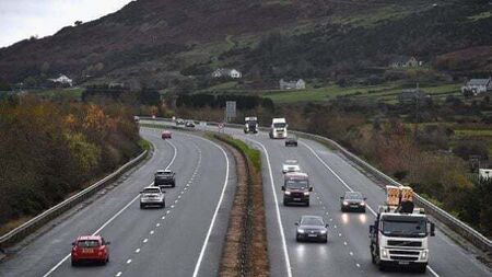 Pedestrian dies in motorway junction collision