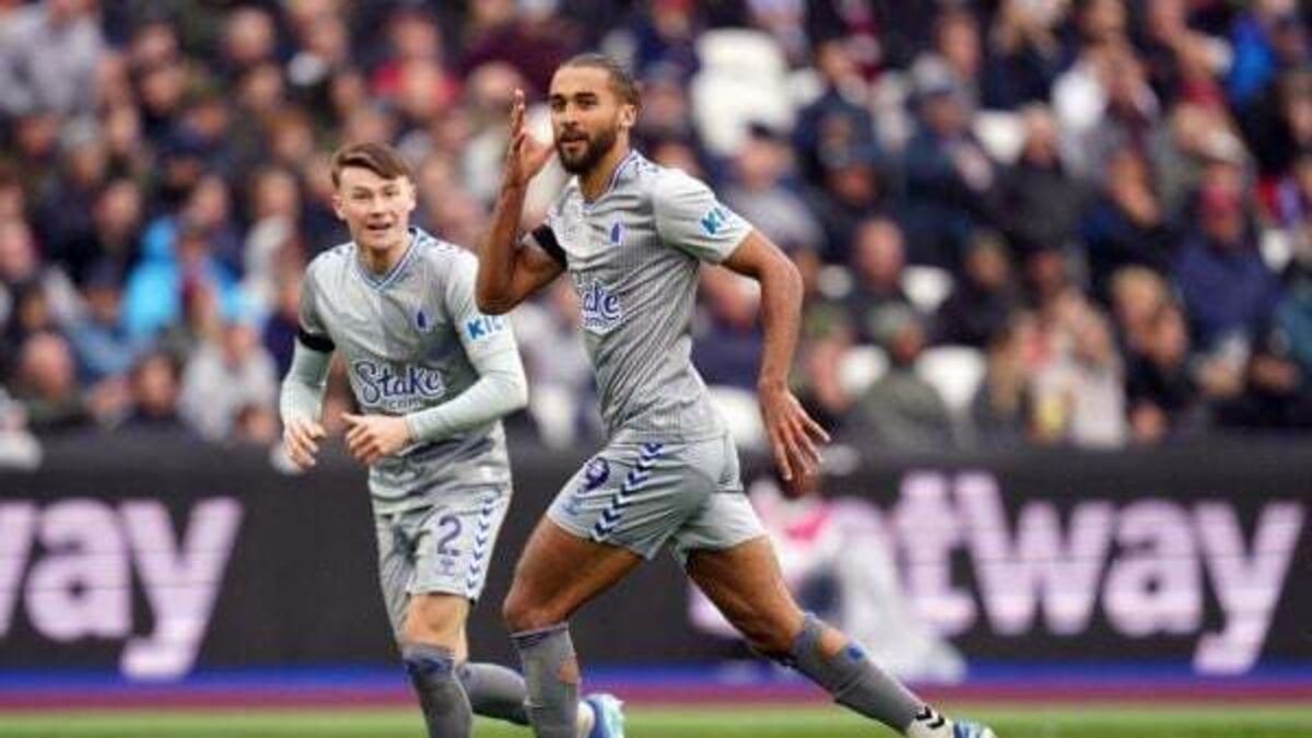Dominic Calvert-Lewin strike gives Everton victory at West Ham