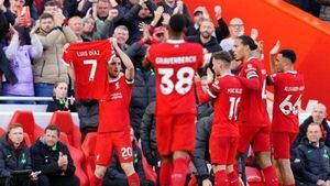 Liverpool show support for Luis Diaz in victory over Nottingham Forest Liverpool show support for Luis Diaz in victory over Nottingham Forest