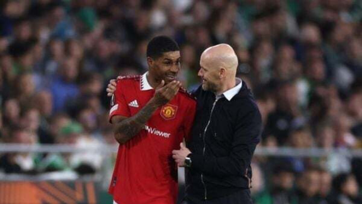 Erik ten Hag says Marcus Rashford going out after Man City defeat ‘unacceptable’