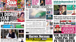 What the papers say: Saturday's front pages What the papers say: Saturday's front pages