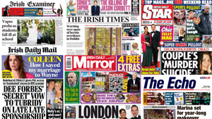 What the papers say: Saturday's front pages What the papers say: Saturday's front pages