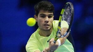 Carlos Alcaraz beats Andrey Rublev at ATP Finals in Turin Carlos Alcaraz beats Andrey Rublev at ATP Finals in Turin