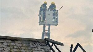 Dublin fire brigade at the scene of fire at Skerries bar Dublin fire brigade at the scene of fire at Skerries bar