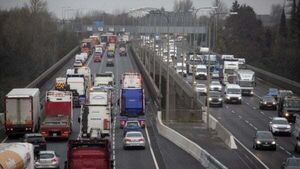 M50 traffic jam: Severe delays after seven-vehicle crash during morning rush hour M50 traffic jam: Severe delays after seven-vehicle crash during morning rush hour