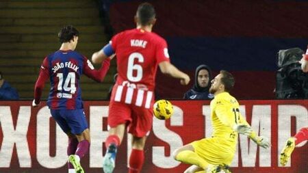 Joao Felix sinks parent club Atletico Madrid as Barcelona move third