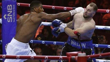 Anthony Joshua back in world title contention with crushing win over Otto Wallin