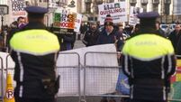 Two protests held at Leinster House as Dáil returns