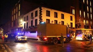Army bomb disposal team carries out controlled explosion at homeless hostel