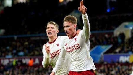 Man United close gap to fifth as Scott McTominay heads late winner at Aston Villa