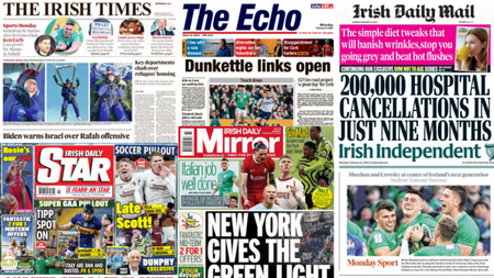 What the papers say: Monday's front pages