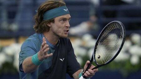 Andrey Rublev defaulted for allegedly abusing line judge at Dubai Open