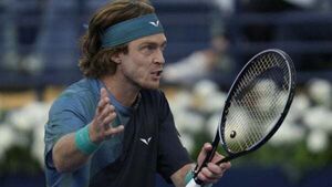 Andrey Rublev defaulted for allegedly abusing line judge at Dubai Open