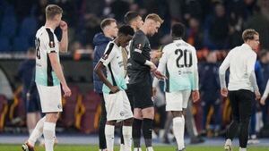 Brighton’s European adventure in tatters after four-goal drubbing from Roma