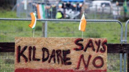 Protest at Kildare site earmarked for Ukrainian refugees has ended, court told