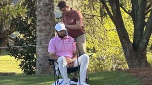 Scottie Scheffler plays through pain barrier to keep defence alive at Sawgrass