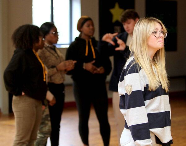 Rehearsing for, Beautiful – The Carole King Musical by David Hennessy Musical &amp; Dramatic Society at Garter Lane from Monday 25th to Saturday 30th March. Photo: Joe Evans 
