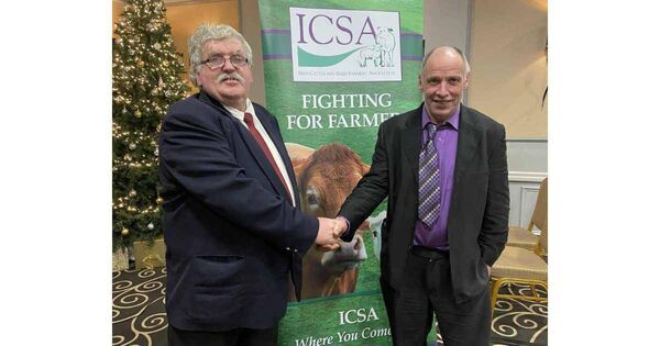 Dermot Kelleher, current ICSA president, will remain in situ as president for 2023, while Sean McNamara, current ICSA sheep chair, will take up the office of president for 2024. Dermot Kelleher, current ICSA president, will remain in situ as president for 2023, while Sean McNamara, current ICSA sheep chair, will take up the office of president for 2024.