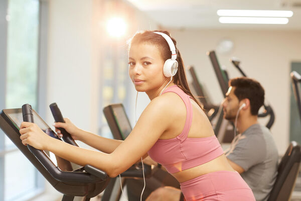 Treadmills in the gym give an estimate of calories lost but it's important not to obsess about the scales since our weight fluctuates for many different reasons.