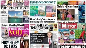 What the papers say: Saturday's front pages What the papers say: Saturday's front pages