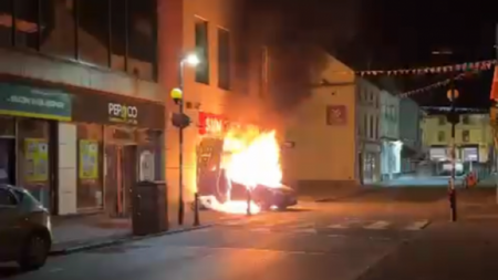 Gardaí investigating after car driven into shopfront in Carlow town