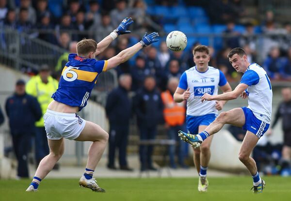 Waterford’s Stephen Curry and Tipperary’s Paudie Feehan.