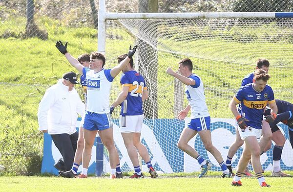 Waterford’s Tom O’Connell celebrates one of his two goals against Tipperary in the Munster SFC in Fraher Field. Photos: Inpho/Ken Sutton.