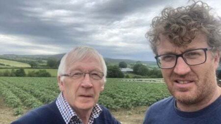 'Lucky' farmer manages to plant potatoes as major shortage looms due to heavy rainfall