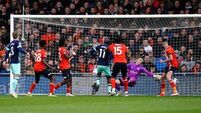 Luton’s survival hopes dashed as Brentford run riot at Kenilworth Road