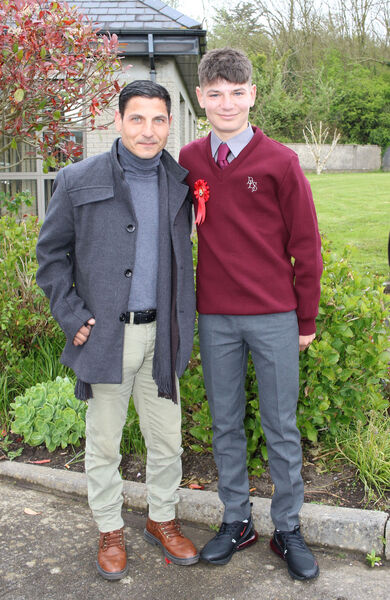  Charlie Flynn, Scoil Lorcain, who was confirmed by Bishop Alphonsus Cullinan at the Sacred Heart Church.