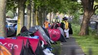 Asylum seeker tents cleared from Grand Canal