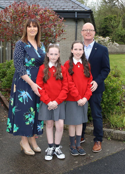 Orla and Olivia Power, St. Ursula's, who was Confirmed by Bishop Alphonsus Cullinan at the Sacred Heart Church. Orla and Olivia Power, St. Ursula's, who was Confirmed by Bishop Alphonsus Cullinan at the Sacred Heart Church.