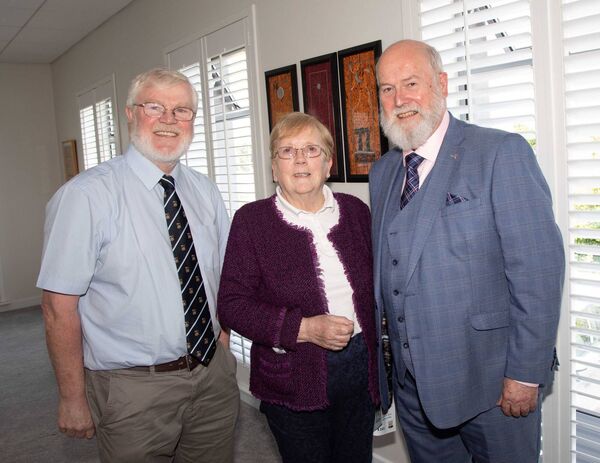 Attending were Bro. Tom, Claire Tierney and Henry Collins. Photo: John Power
