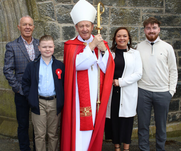  Baily O'Reilly, Gaelscoil, who was Confirmed by Bishop Alphonsus Cullinan, at the Holy Cross Church Tramore. Photo: Joe Evans