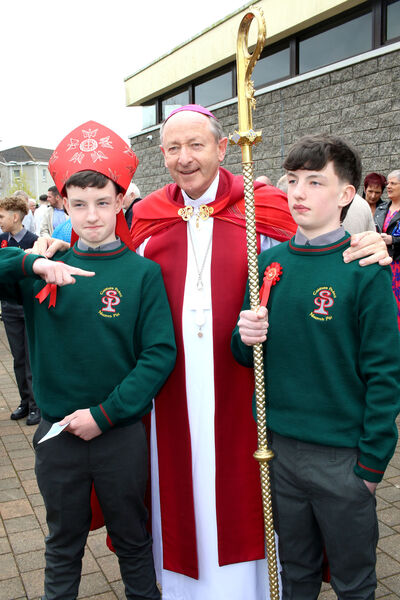  Twins Conor and Tadhg O'Leary, St.Paul's, who were Confirmed by Bishop Alphonsus Cullinan at St. Paul's Church.