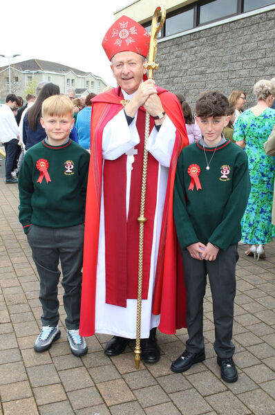  Alfie Halligan and Bobby Byrne, St.Paul's, who were Confirmed by Bishop Alphonsus Cullinan at St. Paul's Church.