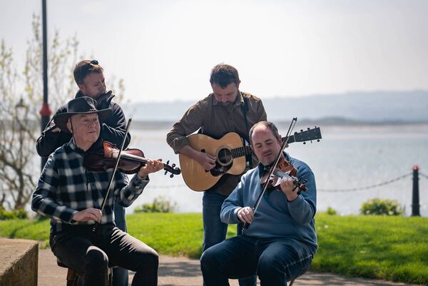 Caoimhín and Sean O Fearghail, Dónal Clancy and Manus McGuire