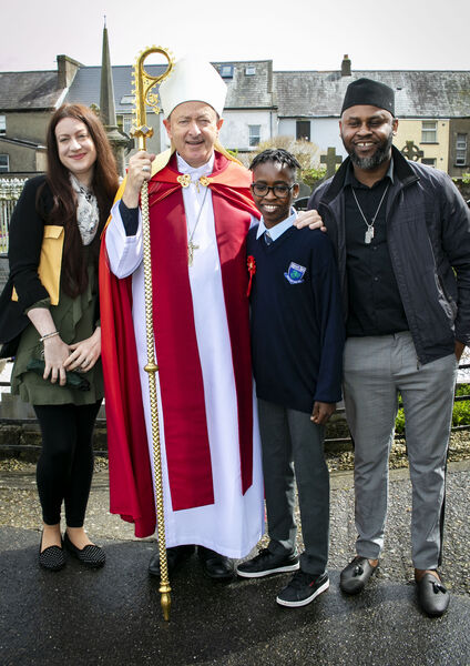 Emmanuel Obayuwana, Mount Sion, who was Confirmed by Bishop Alphonsus Cullinan at Ballybricken Church. Emmanuel Obayuwana, Mount Sion, who was Confirmed by Bishop Alphonsus Cullinan at Ballybricken Church.