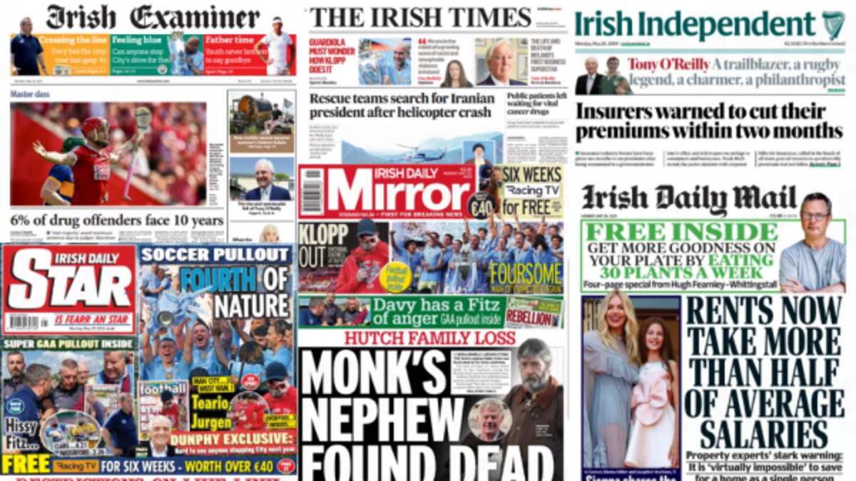 What the papers say: Monday's front pages