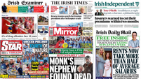 What the papers say: Monday's front pages