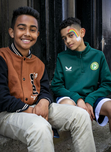 Gleidson and Miguel enjoying Brazil Day in Waterford's Cultural Quarter. Gleidson and Miguel enjoying Brazil Day in Waterford's Cultural Quarter.