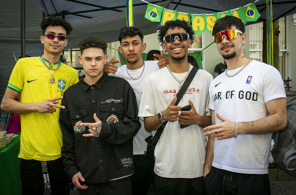 Pictured celebrating Brazil Day in Waterford's Cultural Quarter. Pictured celebrating Brazil Day in Waterford's Cultural Quarter.