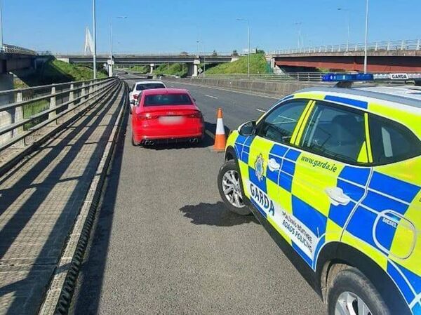 Two drug drivers caught by Gardaí on Waterford bypass on Monday morning. Photo by Waterford Gardaí 