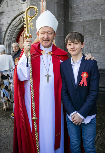  Luke Myler, St. Declan's, who was Confirmed by Bishop Alphonsus Cullinan at St. John's Church.