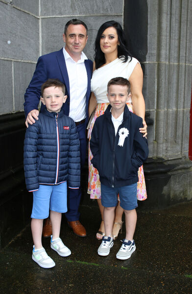 Cian Walker, St. Declan's, who made his First Holy Communion at St. John's Church