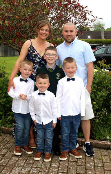  Cameron Sullivan, Scoil Lorcain, who received his First Holy Communion at the Sacred Heart Church.