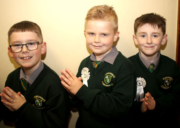 Pupils from Scoil Lorcain, who received their First Holy Communion at the Sacred Heart Church.